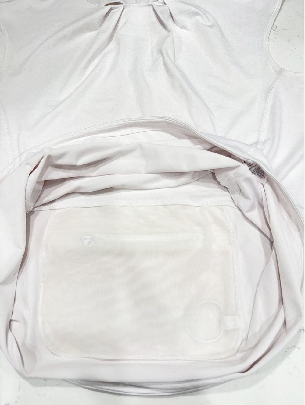 Athleta White Sleeveless Athletic Top LT Golf Tennis Running Workout - Picture 6 of 6